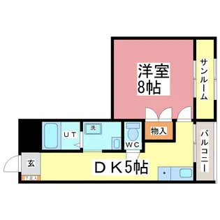 アネックス医大前【2階】の間取り