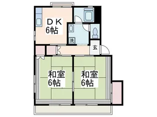 ホワイトサンプラザ【2階】の間取り
