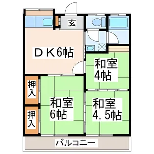 コーポ宇賀岳A【2階】の間取り