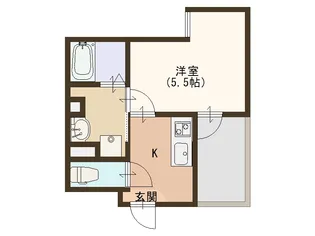 大阪府大阪市西成区天下茶屋3【マンション】の間取り