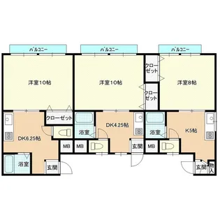 稲荷ヴィレッジ【1階】の間取り