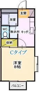やまだいハイツ【2階】の間取り