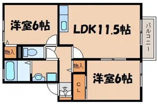 セジュール安芸【2階】の間取り