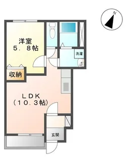 ハイティ レジデンス【1階】の間取り