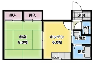 ウェルシーしんばし【1階】の間取り