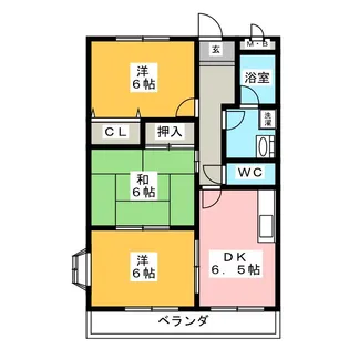 リンピア志水【2階】の間取り