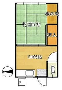 五十嵐荘【2階】の間取り