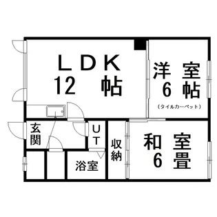 北幸ハイツ【2階】の間取り