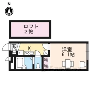 レオパレスレイクホライズン2【1階】の間取り