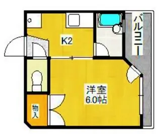 オークスヒヤマ【2階】の間取り