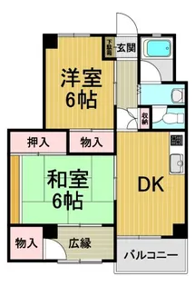 西甲子園ハイツ【5階】の間取り