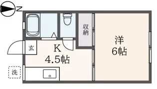 桃源荘【2階】の間取り