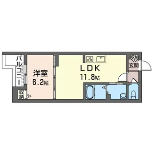 グランドソレイユ谷戸【3階】の間取り