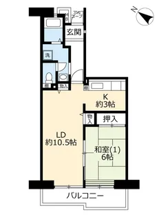 URプラザシティ新所沢けやき通り【7階】の間取り