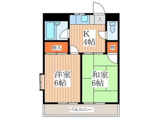 ロイヤルマンション平岡【2階】の間取り