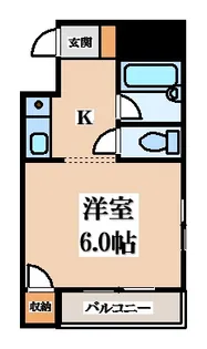1Kの間取り画像