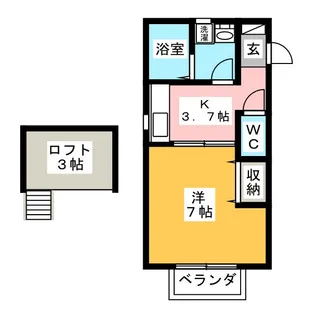 コンフォート辰己【2階】の間取り