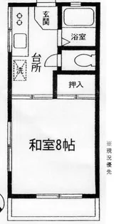 コーポラス八木下第2B【2階】の間取り