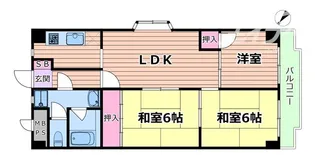 メゾンコルベーユ【6階】の間取り