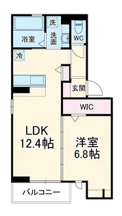 山梨県甲府市徳行5【アパート】の間取り