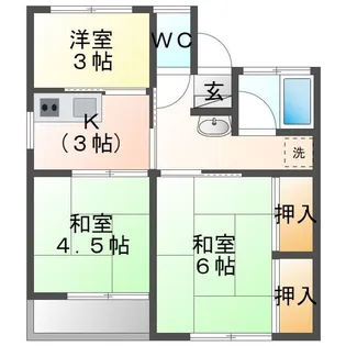 ホワイトコーポ【2階】の間取り