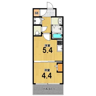 べラジオワールドアイ京都円町【1階】の間取り