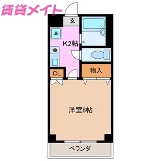 メゾン・シグナス大安I【3階】の間取り