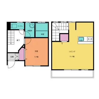岐阜県岐阜市川部2【一戸建】の間取り