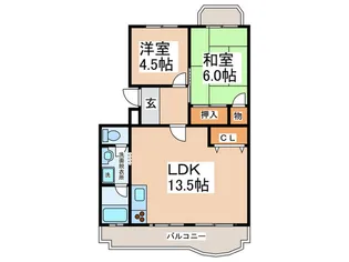 グリ-ンハイツ高石【2階】の間取り