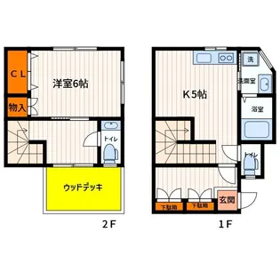 東京都立川市栄町5【一戸建】の間取り