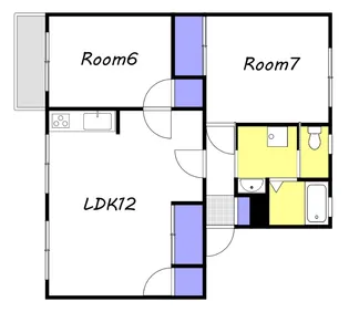 ハイデンス大守【2階】の間取り