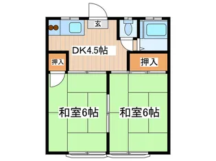 コ-ポ峯【1階】の間取り