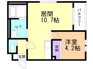 レガルバ富田【3階】の間取り