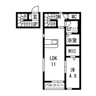 PIA蒲町II【2階】の間取り