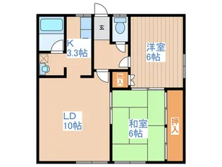 ハイツ望月III【2階】の間取り