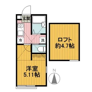 グランヴェール岡沢町B棟【2階】の間取り