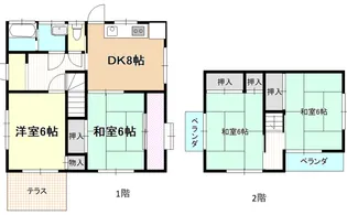 千葉県習志野市東習志野6【一戸建】の間取り