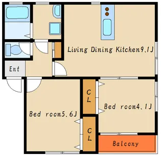 EVER LIFE 東加古川【1階】の間取り