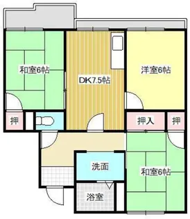 福岡県久留米市国分町【アパート】の間取り
