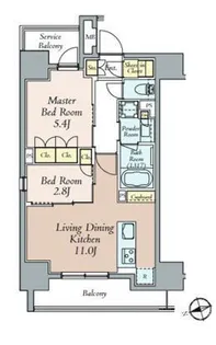 クレストコート本郷三丁目【11階】の間取り