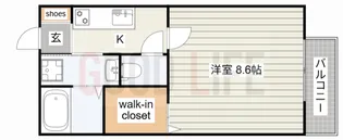 兵庫県加西市北条町北条【アパート】の間取り