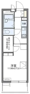 レオパレスグランデール北町【3階】の間取り
