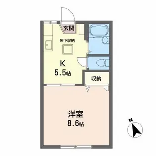 パティオス仙台【1階】の間取り