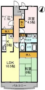 埼玉県さいたま市北区本郷町【マンション】の間取り