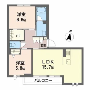 Amber Court【1階】の間取り