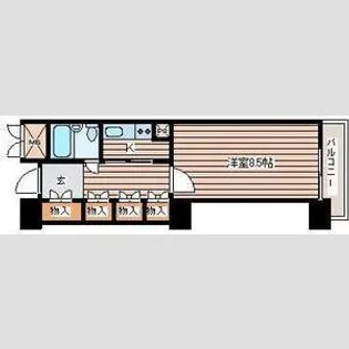 パークタワー台原【2階】の間取り