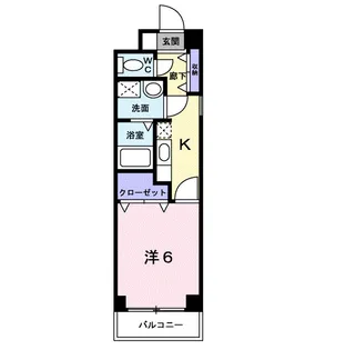 カルム神楽坂【1階】の間取り