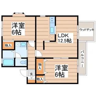 Brioteracce仙台吉成C【1階】の間取り