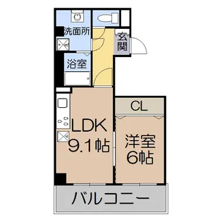 サンライトあべの8【1階】の間取り