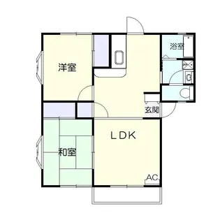 フィルドパレス北見【1階】の間取り